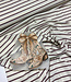 Swafing creme en hazelnoot stripe Tee - tricot