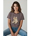 Swafing hazelnoot en creme stripe Tee - tricot