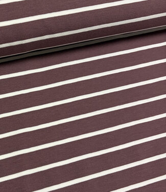 Swafing hazelnoot en creme stripe Tee - tricot