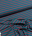 Swafing petrol en zacht rood stripe Tee - tricot