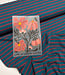 Swafing petrol en zacht rood stripe Tee - tricot