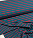 Swafing petrol en zacht rood stripe Tee - tricot