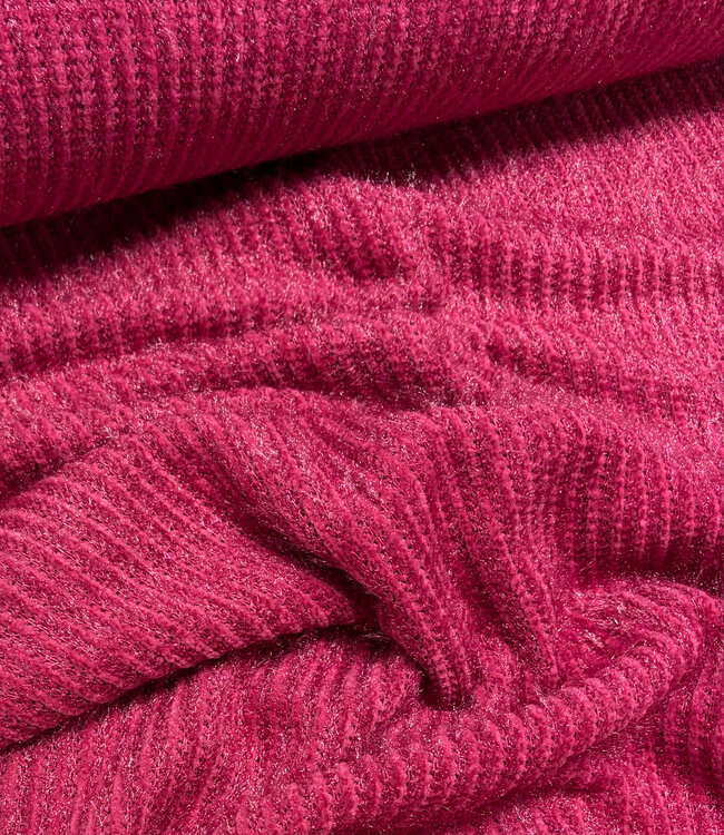A la Ville Fuchsia - mohair touch - superzachte gebreide stof