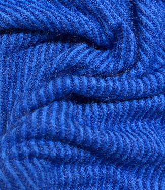 A la Ville kobaltblauw - mohair touch - superzachte gebreide stof