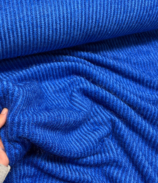 A la Ville kobaltblauw - mohair touch - superzachte gebreide stof