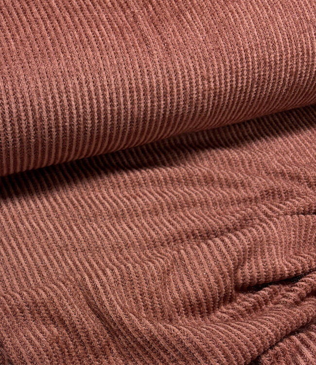 A la Ville rozig bruin - mohair touch - superzachte gebreide stof