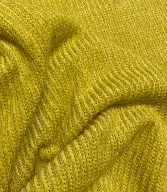 A la Ville mosterdgeel - mohair touch - superzachte gebreide stof