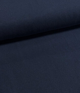 Swafing indigo blauw - zachte, vormvaste gebreide stof
