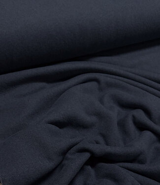 Swafing marineblauw - zachte, vormvaste gebreide stof