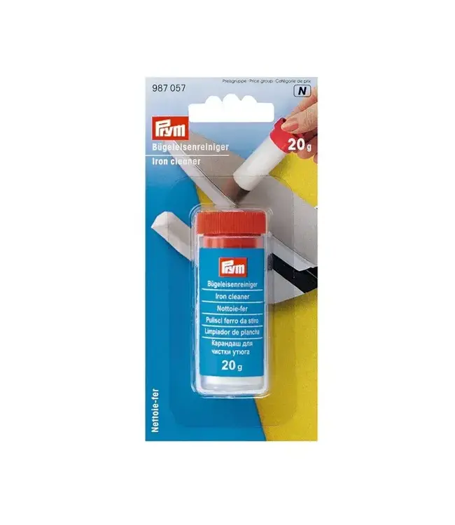 Prym reinigingsstift voor de zool van je strijkijzer, 20 gram.