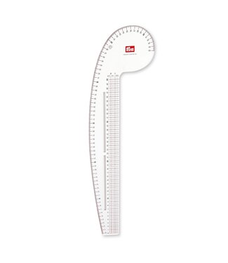 Prym Prym curve ruler for armhole and neckline, 16 x 52.5 cm