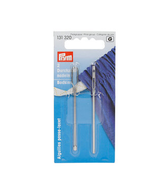 Prym bodkins - threading needles for elastic and cord, 2 pieces