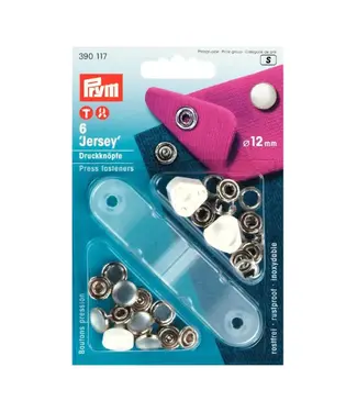 Prym Prym jersey drukknopen 12 mm parelmoer, 6 stuks