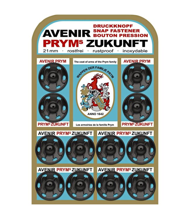 Prym aannaaidrukknopen verschillende maten en kleuren