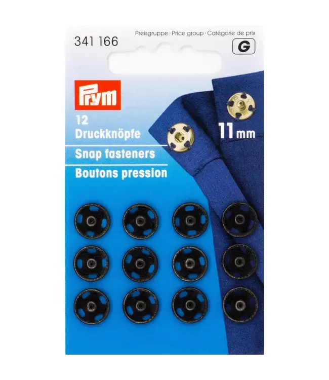 Prym aannaaidrukknopen verschillende maten en kleuren