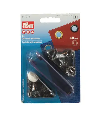 Prym eyelets prym Zwart 8 mm