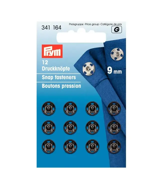 Prym aannaaidrukknopen verschillende maten en kleuren