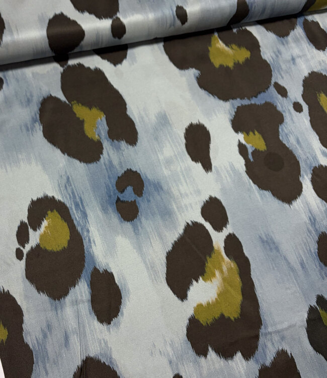 A la Ville Macchia Celeste - Viscose rayon twill (knipmode)