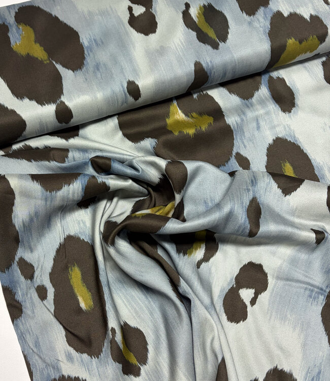 A la Ville Macchia Celeste - Viscose rayon twill (knipmode)