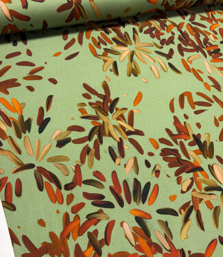 A la Ville Viscose twill Firenze - Salvia -  met prachtige groentinten
