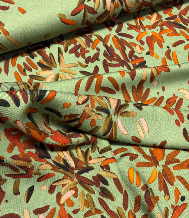 A la Ville Viscose twill Firenze - Salvia -  met prachtige groentinten