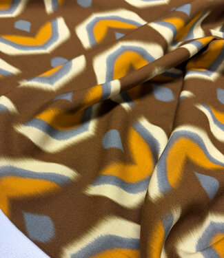 A la Ville Como - retro Marrone  - viscose twill