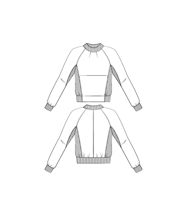 Maison Fauve LE SWEAT RESSAC - naaipatroon sweater, maat 34-52 - Engels en Franse instructies