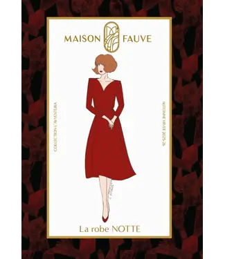 Maison Fauve La Robe NOTTE - naaipatroon feestjurk, maat 34-52 - Engels en Franse instructies