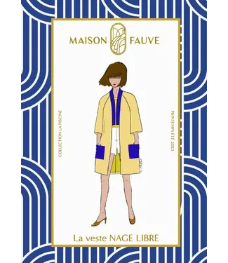 Maison Fauve La veste NAGE LIBRE - naaipatroon kimonovest, 34-52 - Engels en franse instructies
