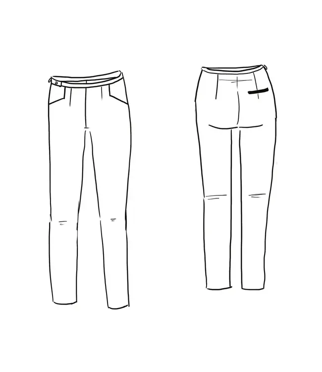 Maison Fauve Le Pantalon LOULOU - naaipatroon cigaretbroek, 34-46 - Engelse en franse instructies