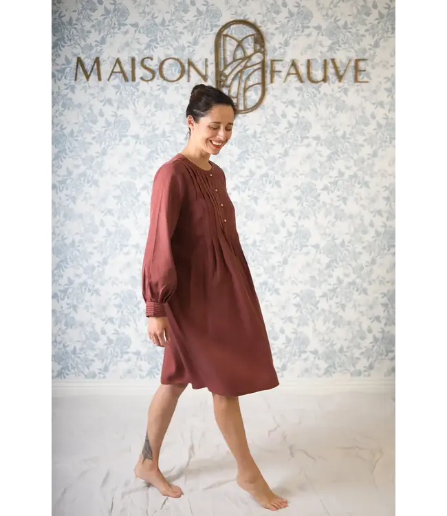 Maison Fauve La Robe / Blouse ATLAS - naaipatroon hemdjurk en blouse, 34-52 - Engelse en Franse instructies