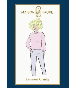 Maison Fauve LE SWEAT Granite - naaipatroon sweater, maat 34-56 - Engels en Franse instructies