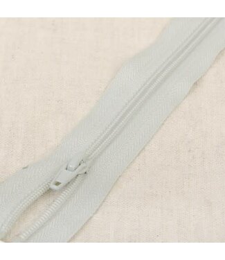 separable spiral zipper light grey 574