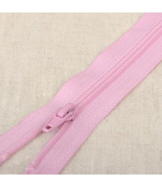 separable spiral zipper pink 513