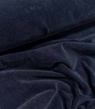 Swafing dark navy blue - stretchy corduroy