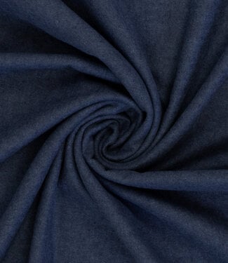 dark denim blue melange - super soft flannel