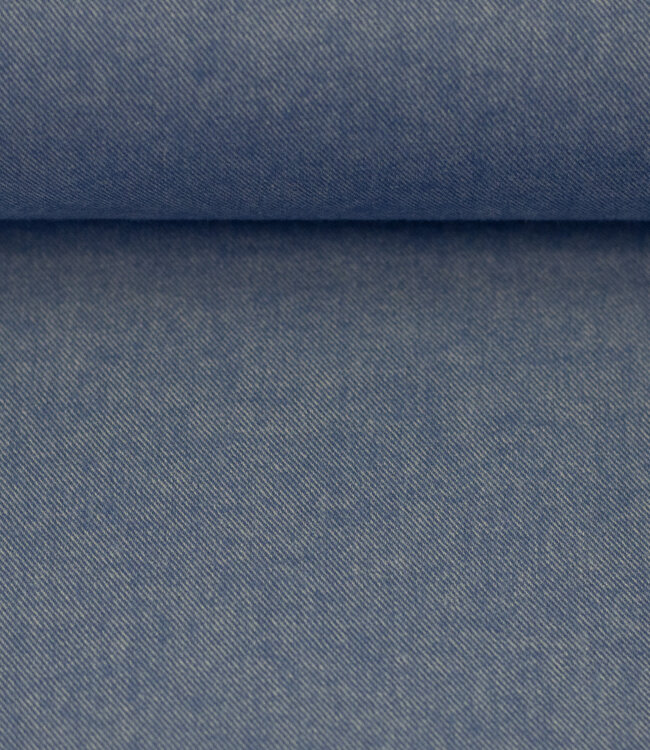 light denim blue melange - super soft flannel