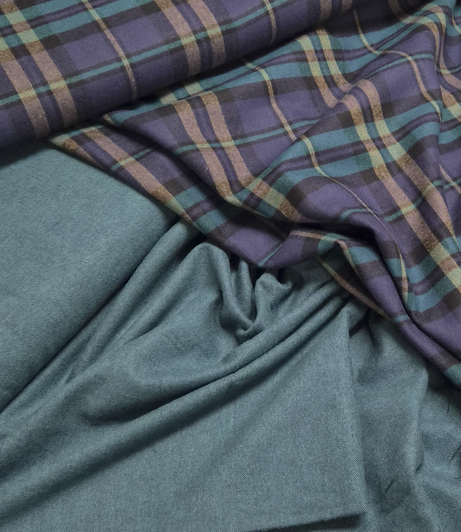 petrol melange - super soft flannel