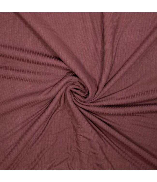 midnight plum - subtle bamboo ribbed knit