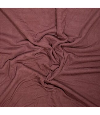 midnight plum - subtiele bamboe geribbelde tricot