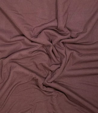 midnight plum - subtle bamboo ribbed knit
