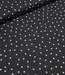 polkadots midi zwart - viscose twill met een beetje rek