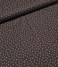 polkadots MINI donkerbruin - viscose twill met een beetje rek