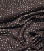polkadots MINI donkerbruin - viscose twill met een beetje rek