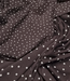 polkadots midi donkerbruin - viscose twill met een beetje rek