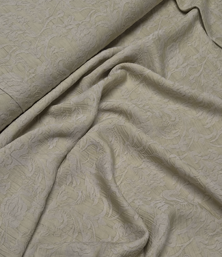 beige- ingeweven bloemenmotief - viscose