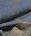 Heavyweight denim chenille jacquard blue and beige - 14oz - 175 cm wide