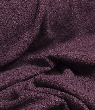 aubergine - bouclé teddy fleece