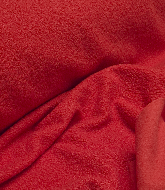 rood - bouclé teddy fleece