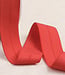 rood - voorgevouwen ripselastiek 30 mm